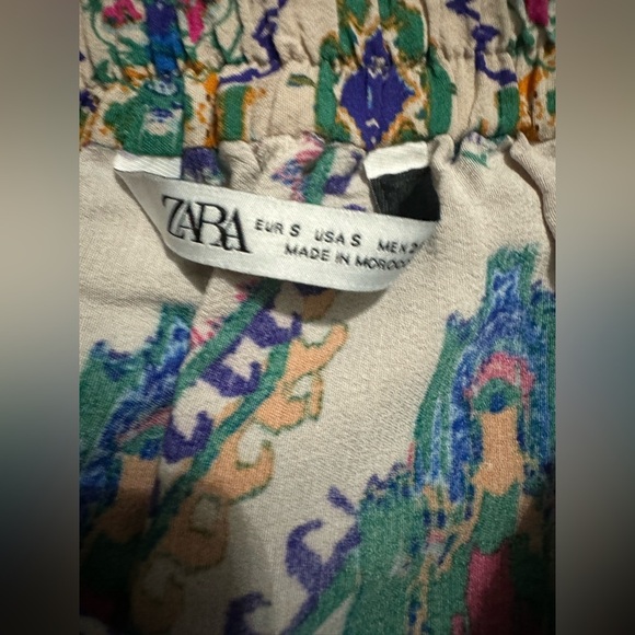 Zara Colorful Patterned Drawstring Shorts - Picture 4 of 6